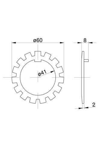Podkładka zabezpieczająca (koronkowa) C-385