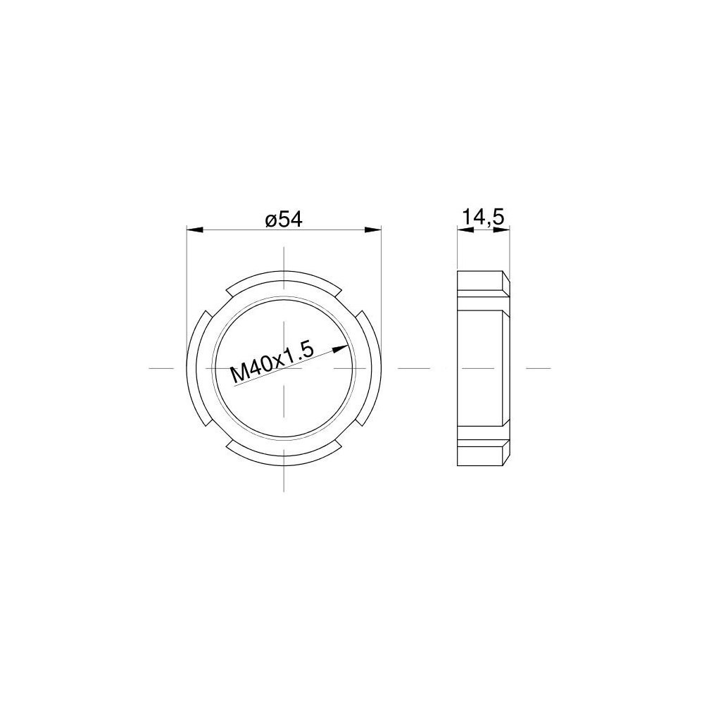 Nakrętka koronkowa wałka napędzanego C-385