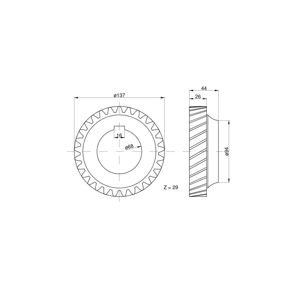 Koło napędowe II biegu C-385