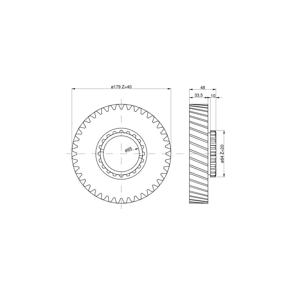 Koło napędzane I biegu C-385
