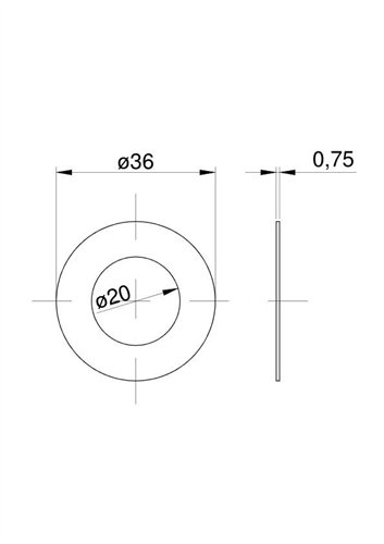 Podkładka oporowa satelitów C-385