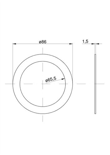 Podkładka śruby pokrywy cylindra wzmacniacza momentu C-385