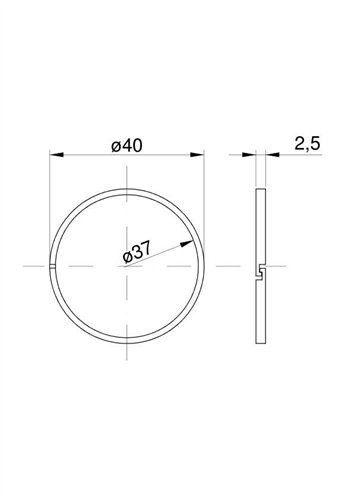 Pierścień tłokowy wałka WOM 80126095 C-385 Prima