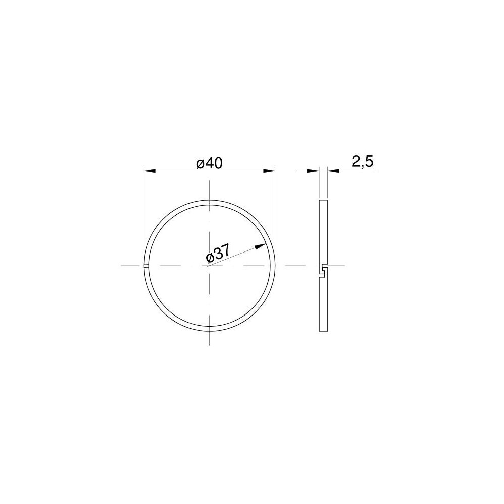 Pierścień tłokowy wałka WOM 80126095 C-385 Prima