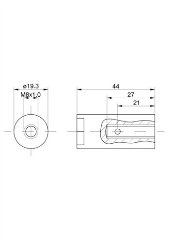 Sworzeń satelitów wzmacniacza momentu C-385