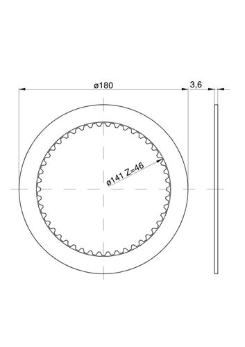 Tarcza sprzęgła wzmacniacza momentu C-385