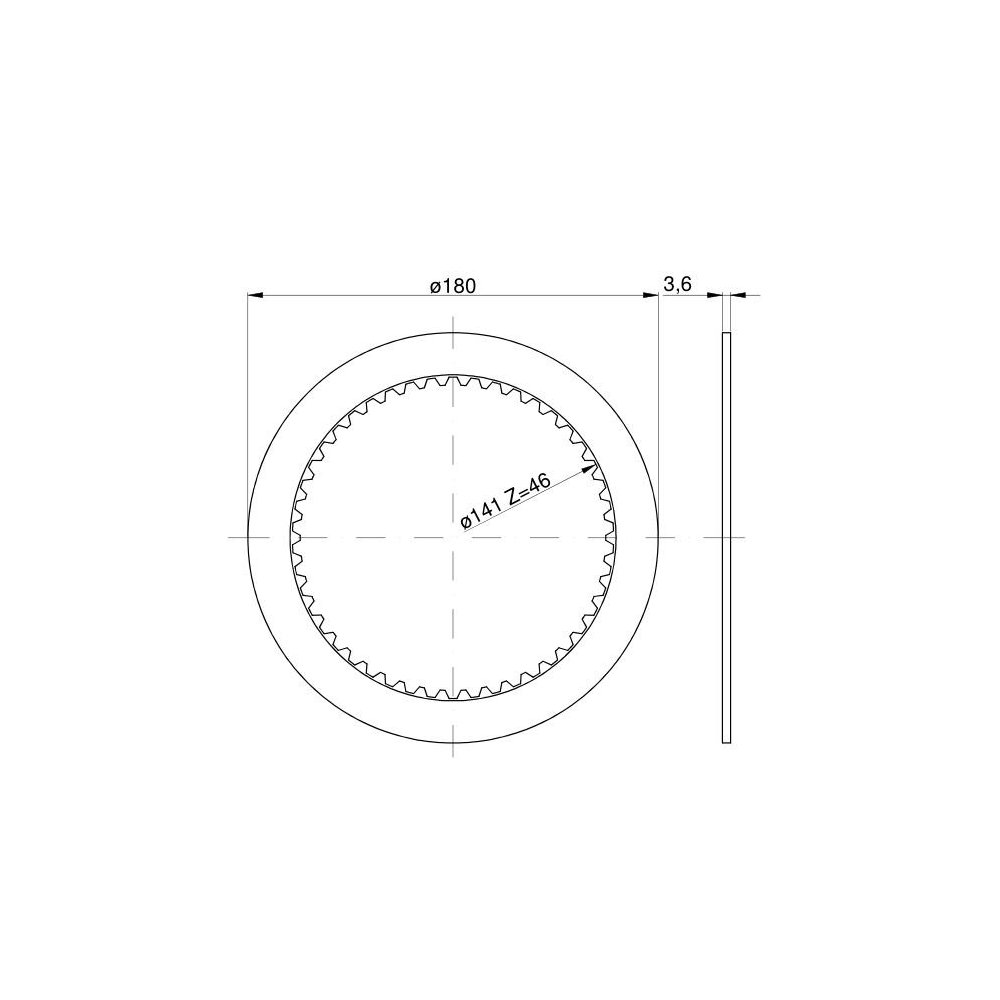 Tarcza sprzęgła wzmacniacza momentu C-385