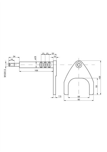 Widełki kompletne reduktora 80128020 C-385 Crystal