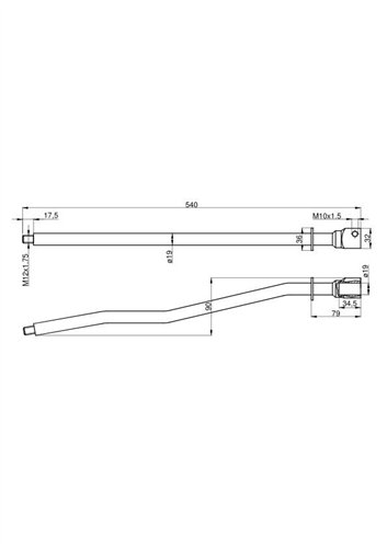 Dźwignia zmiany biegów kpl. C-385