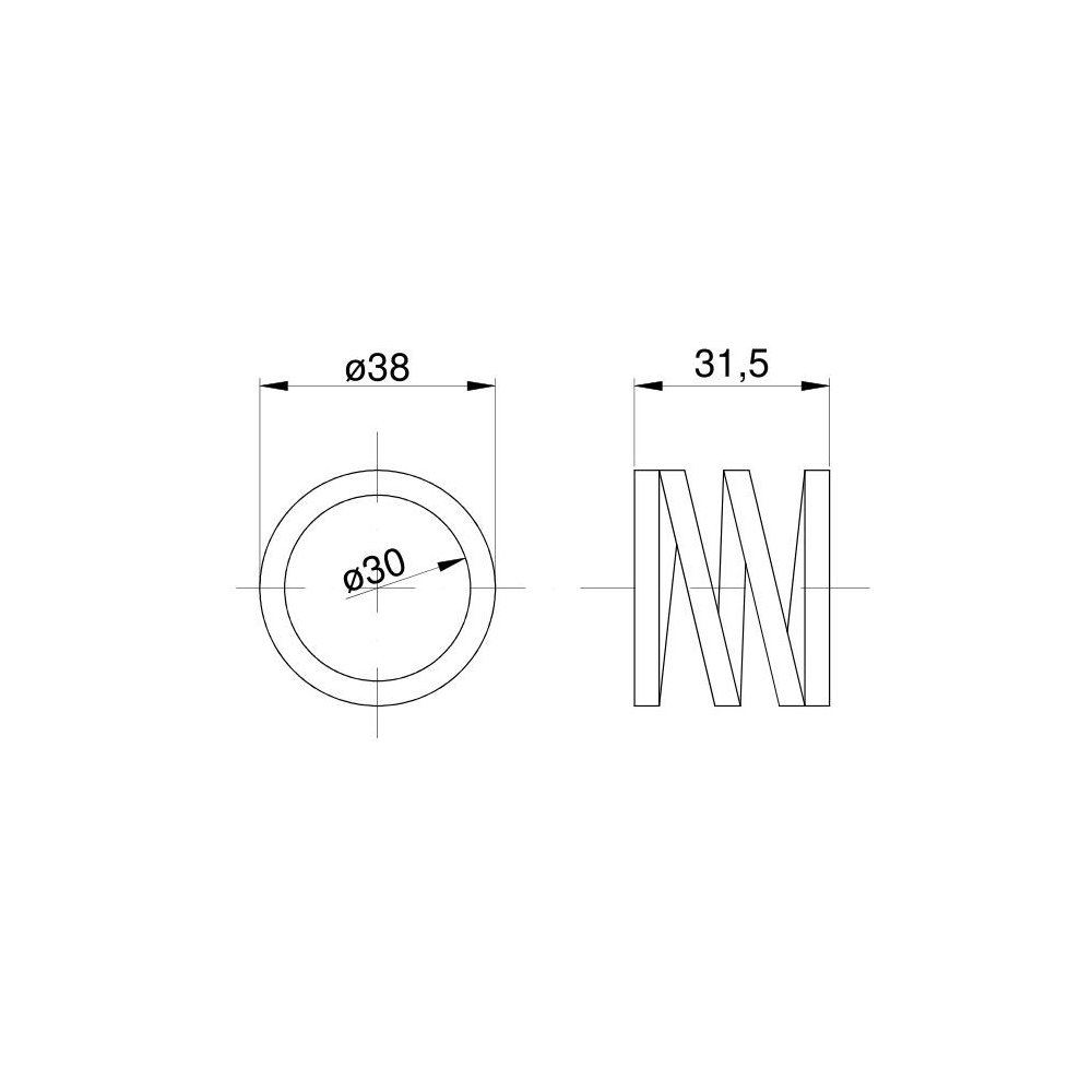 Sprężyna dźwigni zmiany biegów C-385