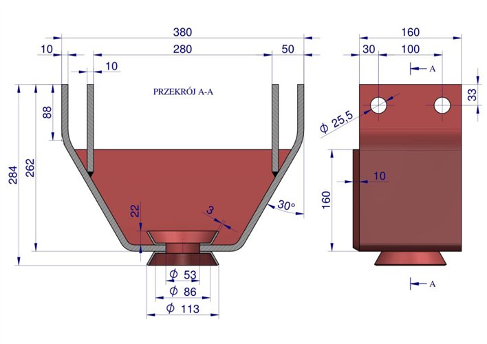 Nośnik zaczepu C-385