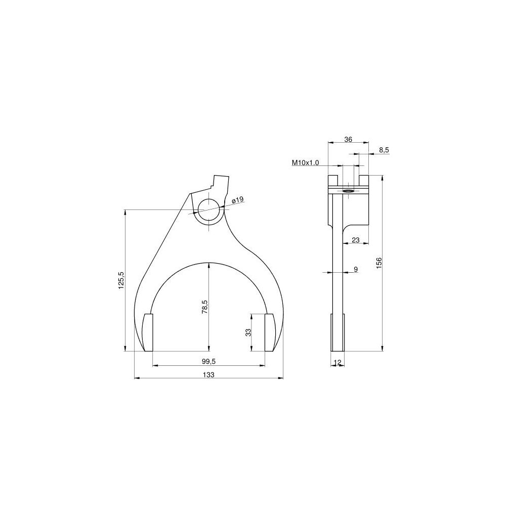 Widełki pręta II C-385