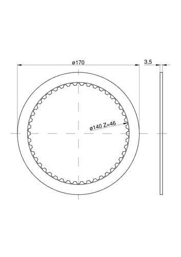 Tarcza wewnętrzna WOM C-385 CH