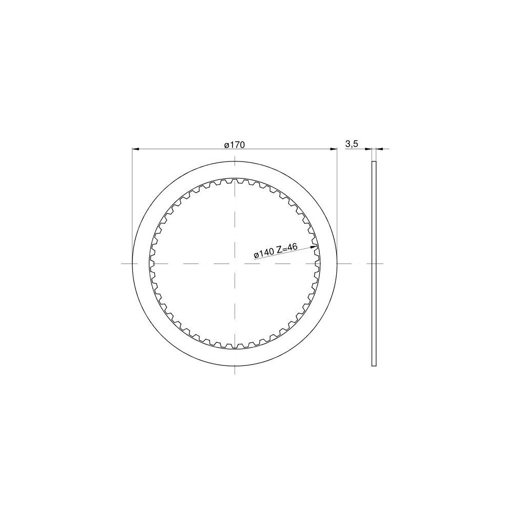 Tarcza wewnętrzna WOM C-385 CH