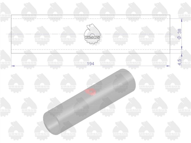 Zestaw komplet przewodów chłodnicy 4/6 cyl C-385 ORYGINAŁ URSUS