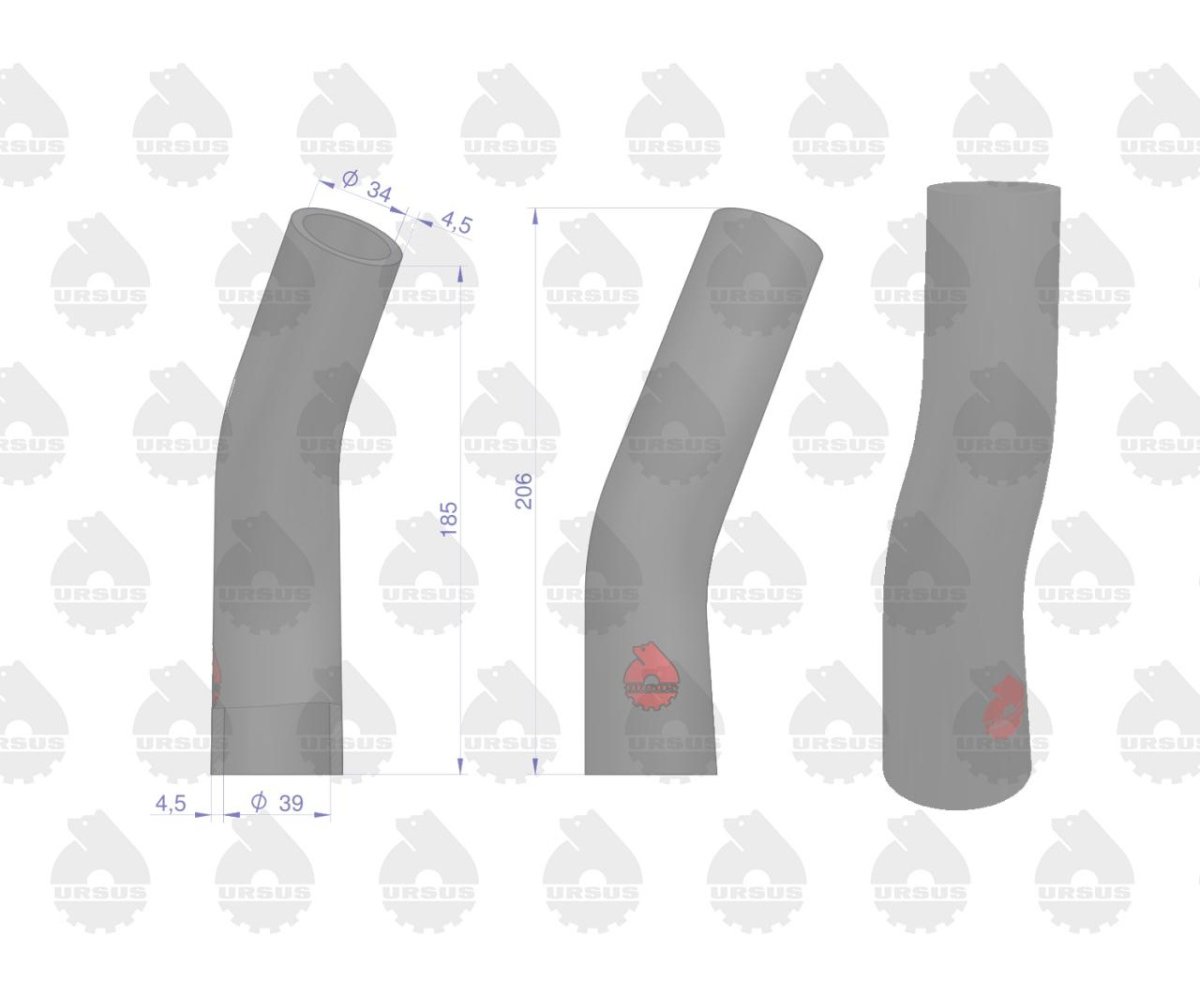 Zestaw komplet przewodów chłodnicy C-360 3P ORYGINAŁ URSUS