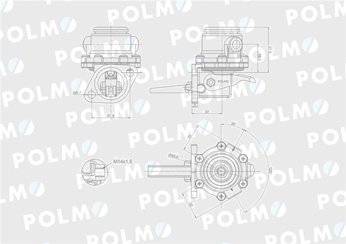 Pompa zasilająca F312.200.710.041 POLMO