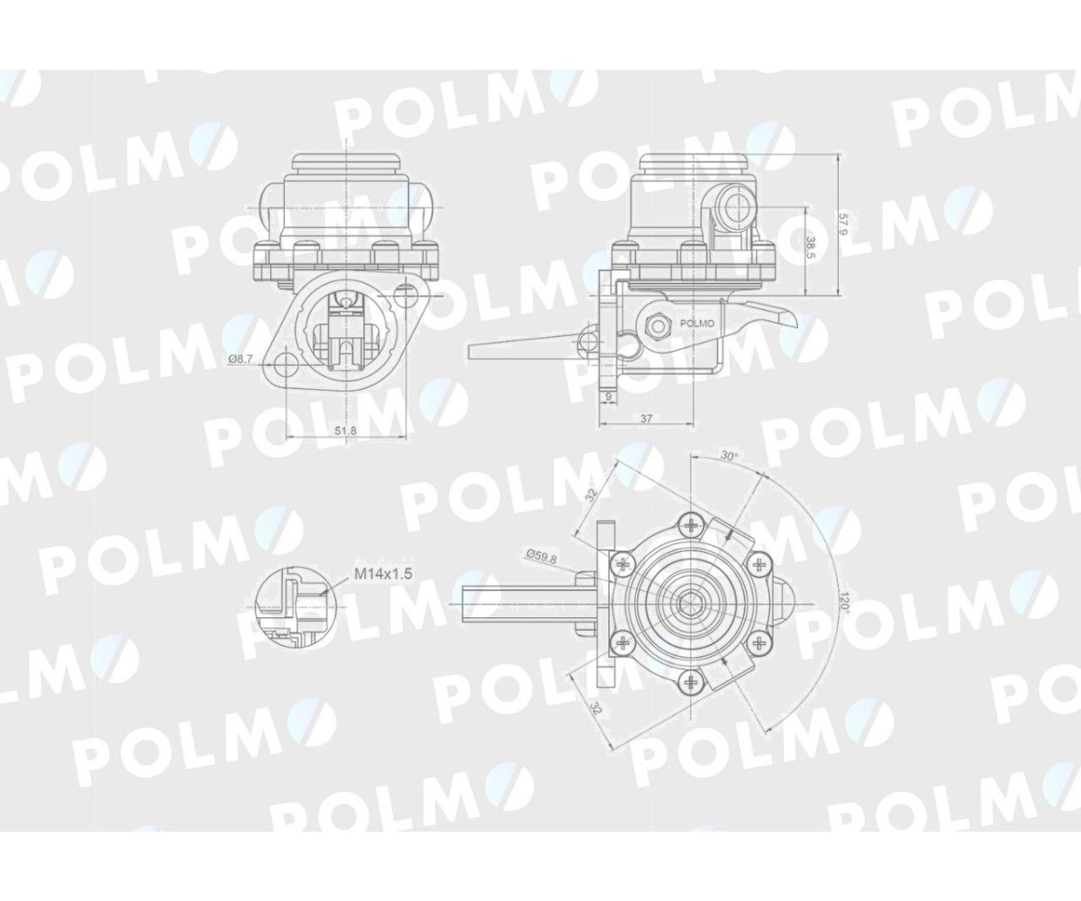 Pompa zasilająca F312.200.710.041 POLMO
