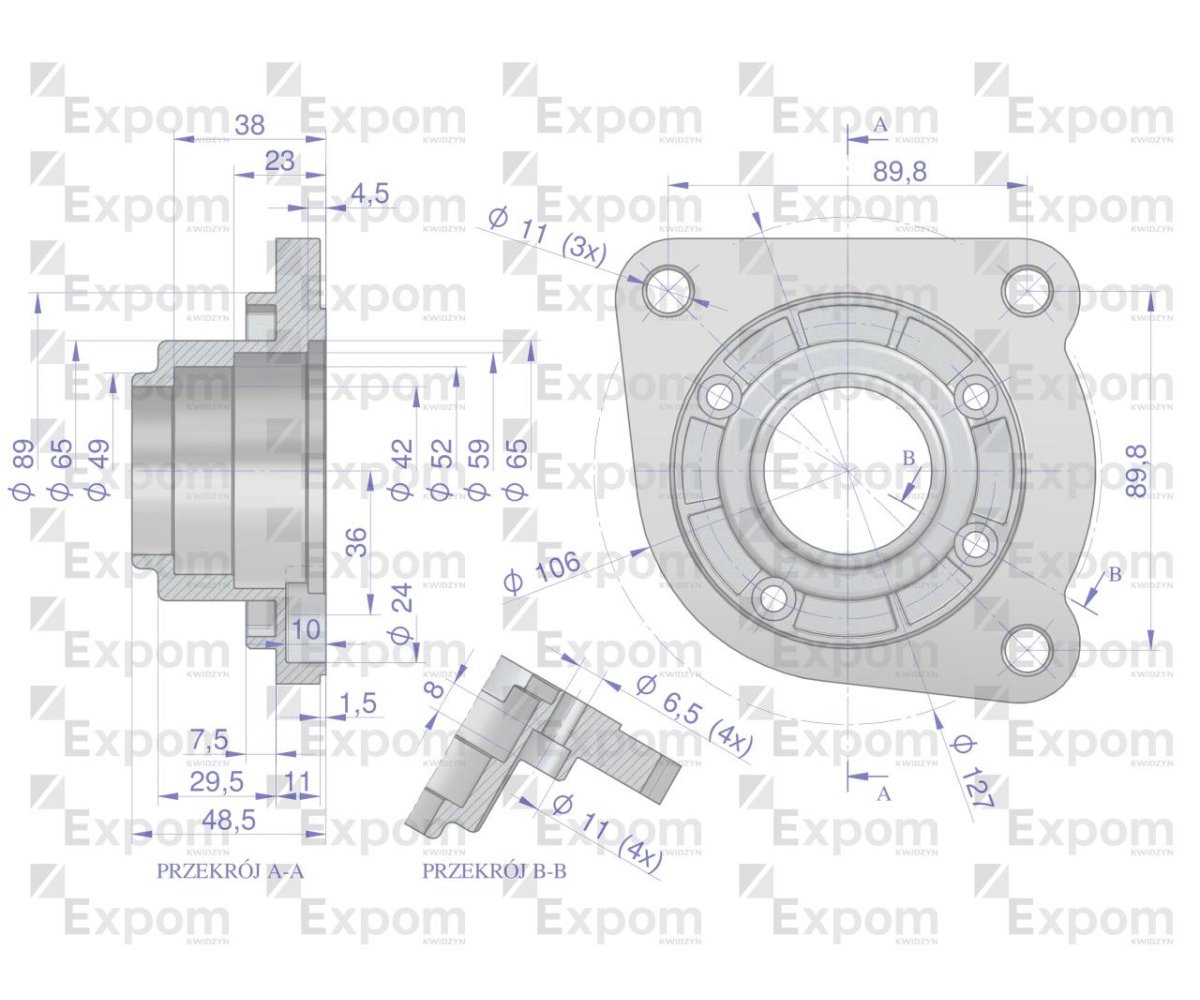 Głowica rozrusznika Fiat typu Magneton 9142744 Blue Line EXPOM KWIDZYN