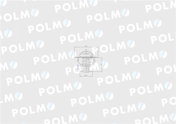 Termostat 87803664 Fiat POLMO