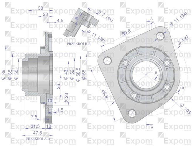 Głowica rozrusznika John Deere typu Magneton 9142745 Blue Line EXPOM KWIDZYN