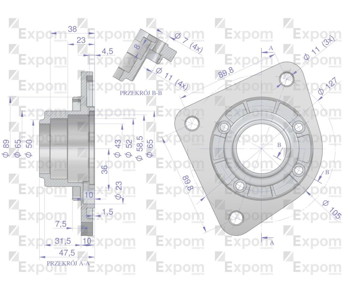 Głowica rozrusznika John Deere typu Magneton 9142745 Blue Line EXPOM KWIDZYN