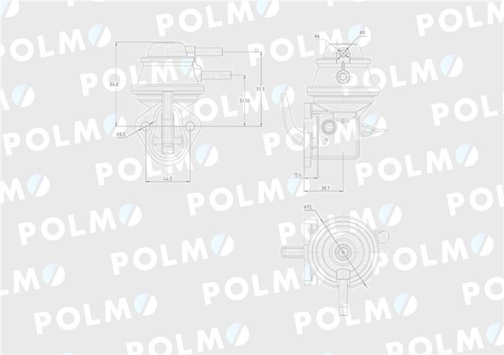 Pompa zasilająca RE527115 POLMO