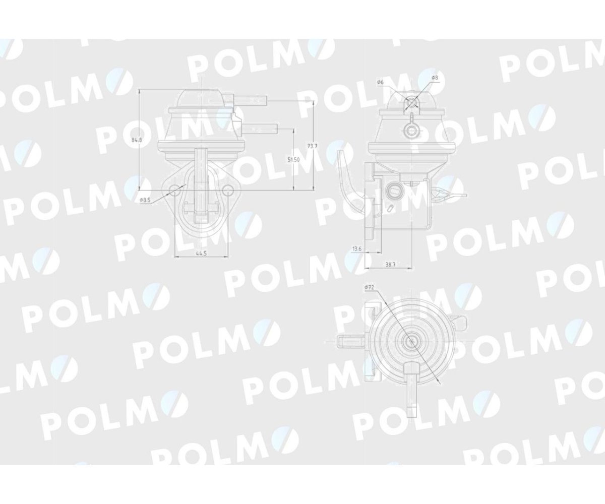 Pompa zasilająca RE527115 POLMO