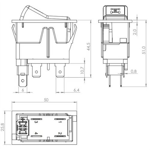 Przełącznik napędu na wszystkie koła Cobo