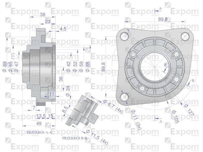 Głowica rozrusznika typu Magneton 9142702 Blue Line EXPOM KWIDZYN