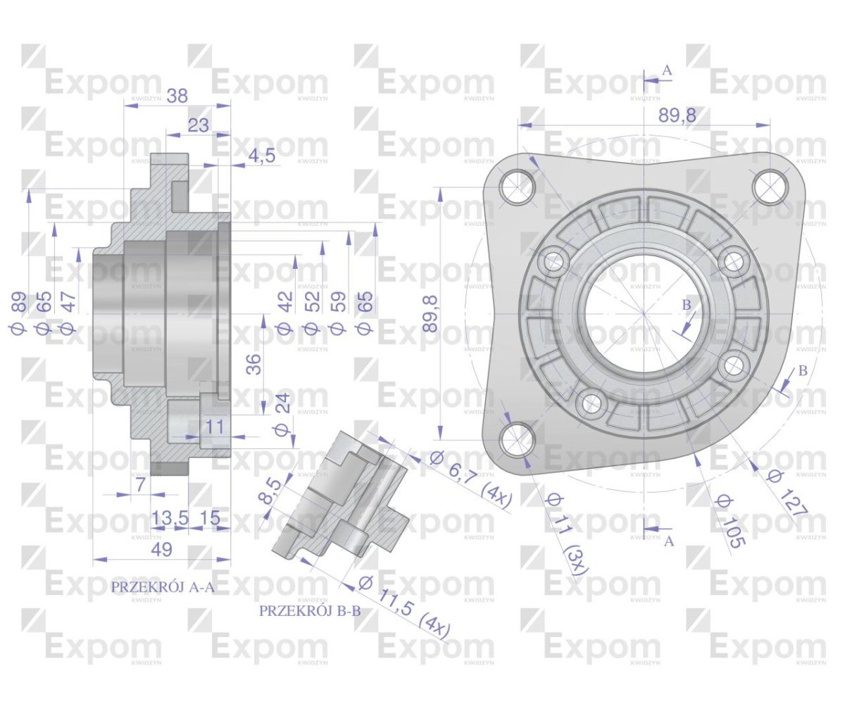 Głowica rozrusznika typu Magneton 9142702 Blue Line EXPOM KWIDZYN