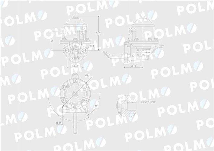 Pompa zasilająca 3637309M91 POLMO