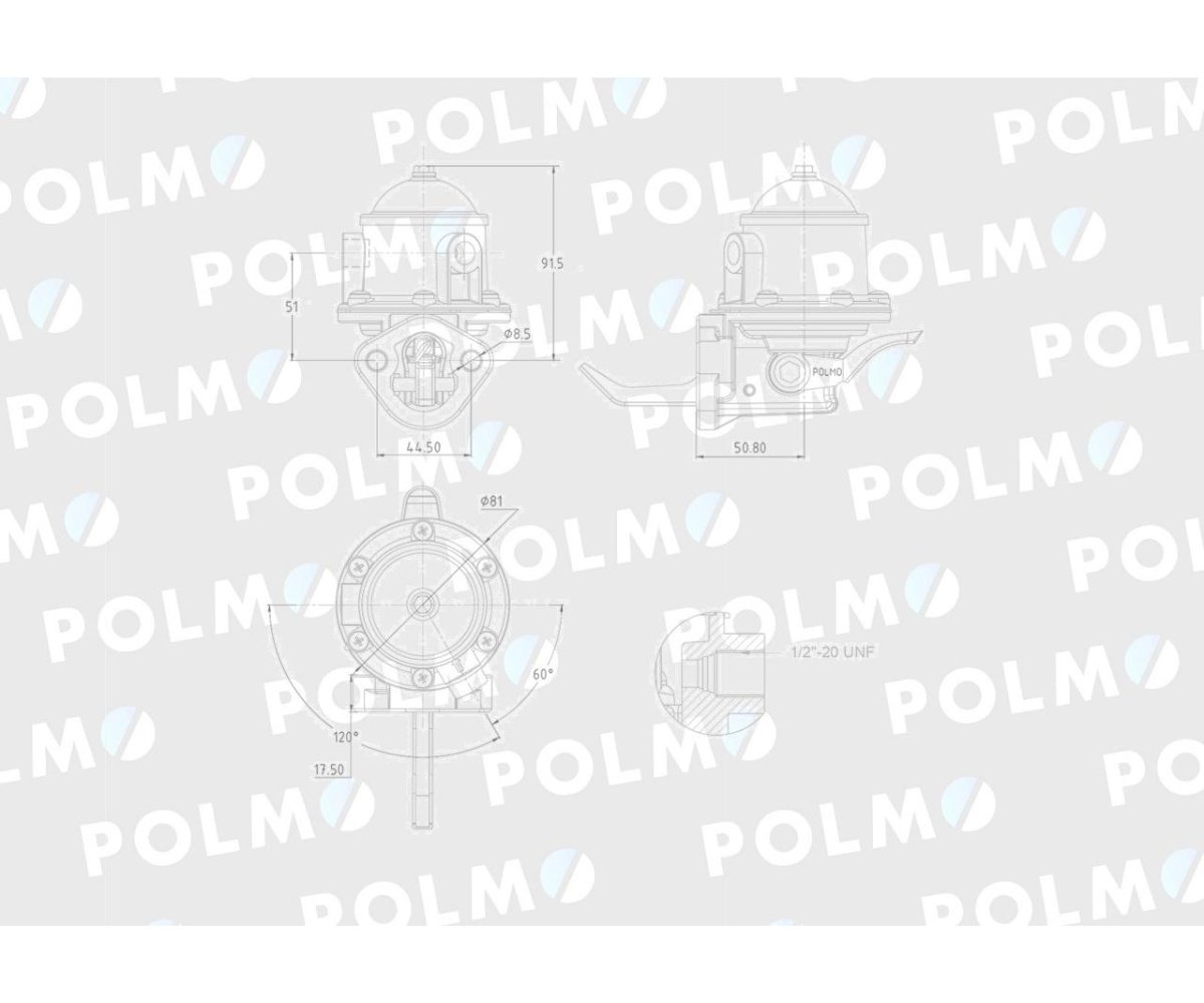 Pompa zasilająca 3637309M91 POLMO