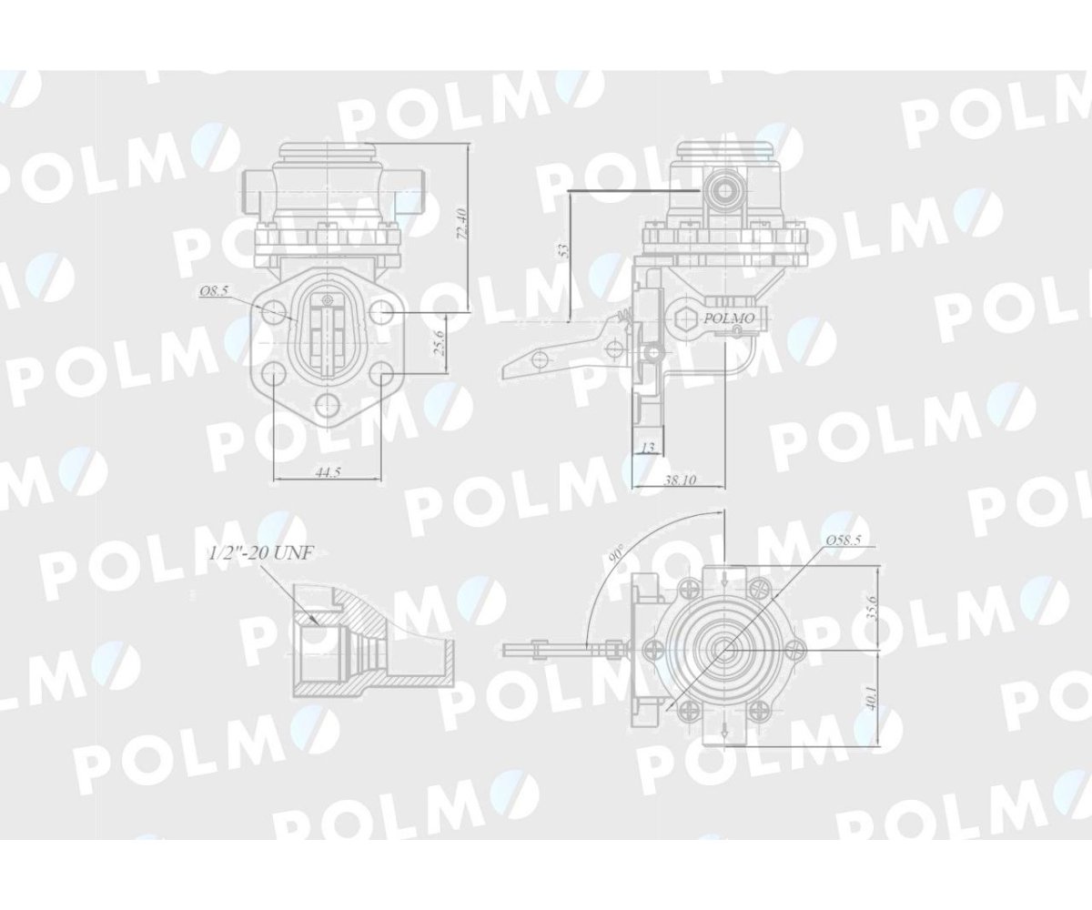 Pompa zasilająca 47108389 POLMO