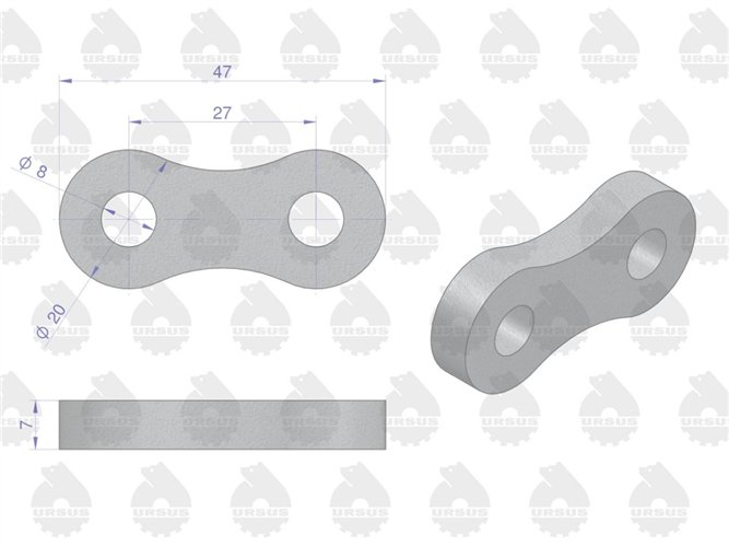 Łącznik dźwigni sprzęgła ( sprzedawane po 10 ) MF3/4 ORYGINAŁ URSUS