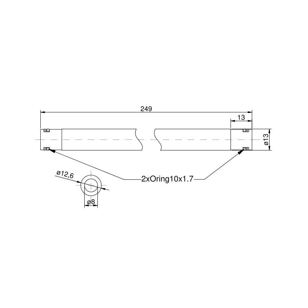 Przewód pionowy podnośnika MF3