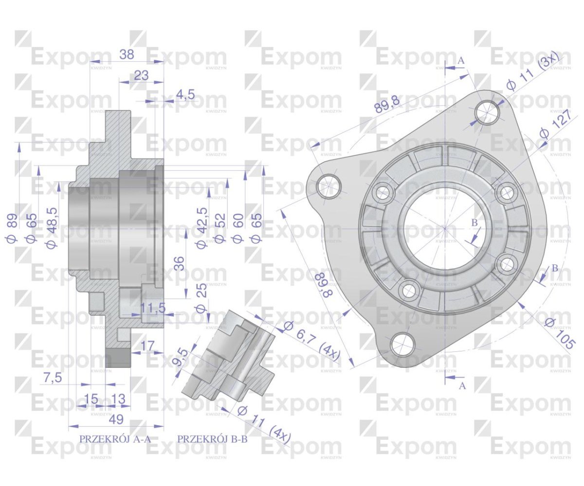 Głowica rozrusznika typu Magneton 9142743 Blue Line EXPOM KWIDZYN