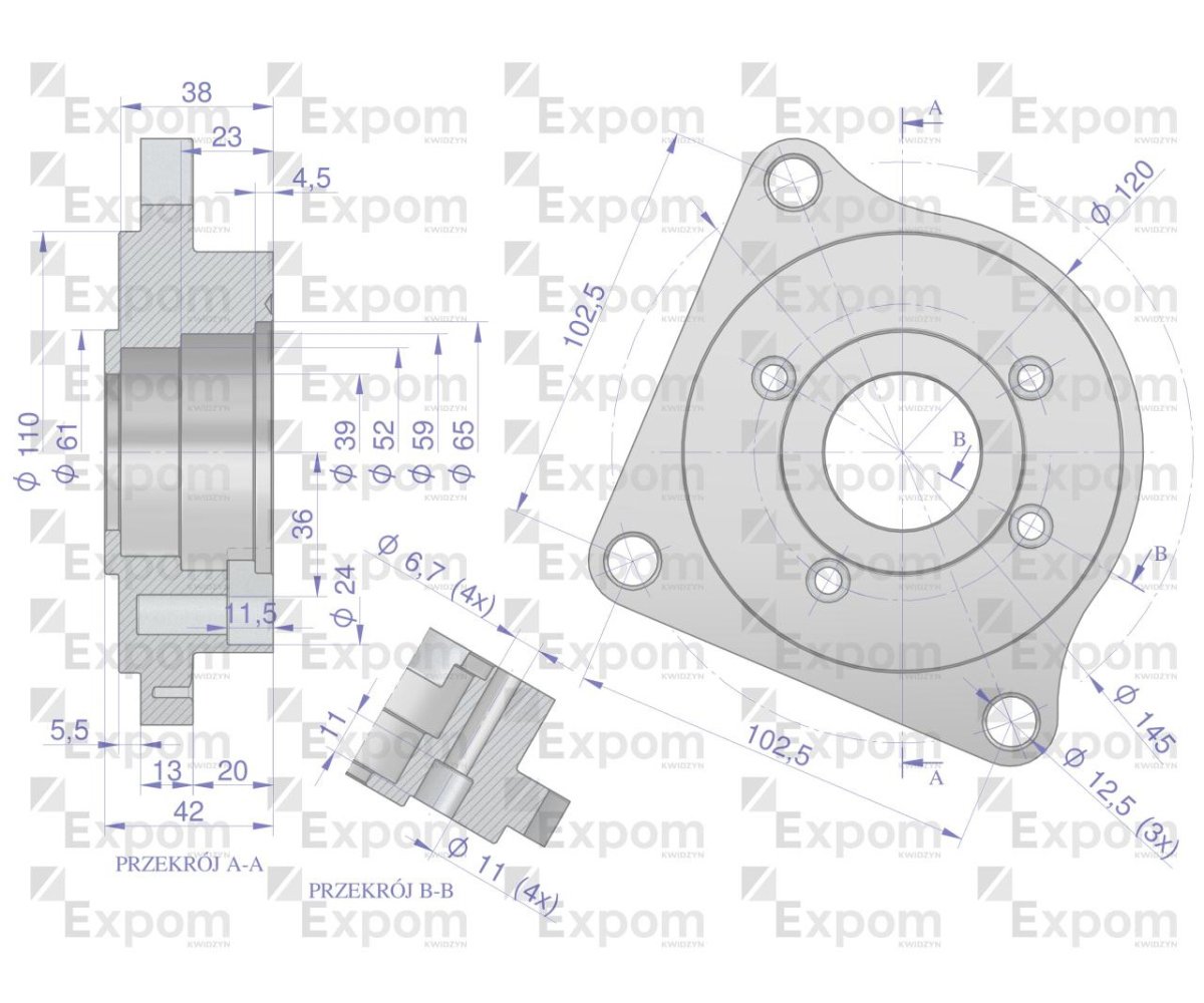 Głowica rozrusznika Fiat New Holland typu Magneton 9142680 Blue Line EXPOM KWIDZYN