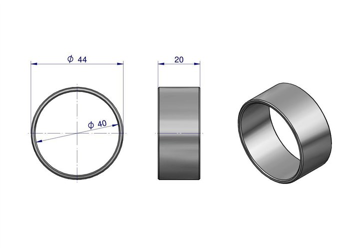 Tuleja sworznia zwrotnicy osi przedniej resorowanej Zetor Czeska
