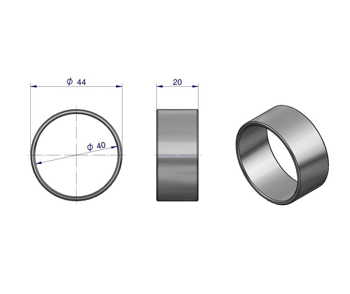 Tuleja sworznia zwrotnicy osi przedniej resorowanej Zetor Czeska