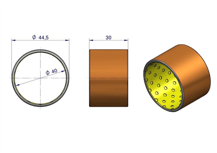 Tuleja zwrotnicy przednia oś Zetor 5211/6211 Zetor Czeska