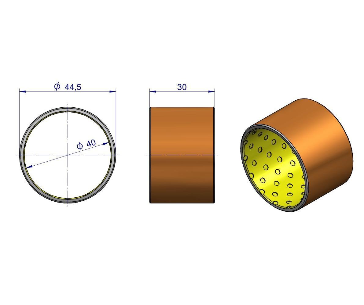 Tuleja zwrotnicy przednia oś Zetor 5211/6211 Zetor Czeska