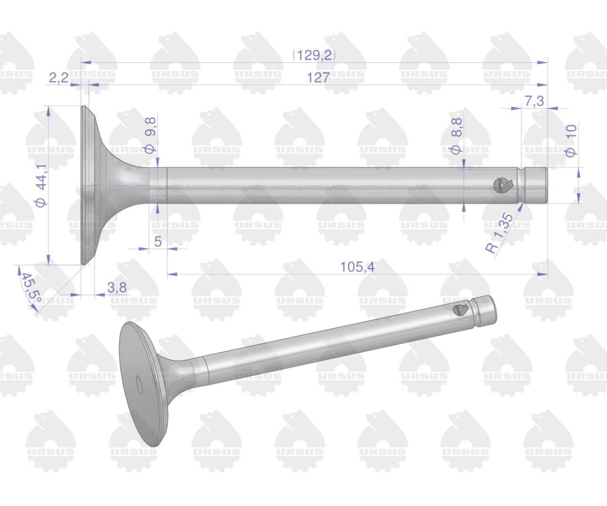 Zawór ssący do Zetora ORYGINAŁ URSUS ( sprzedawane po 4 )