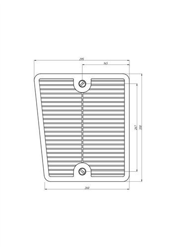 Kratka boczna maski lewa Zetor Czeska