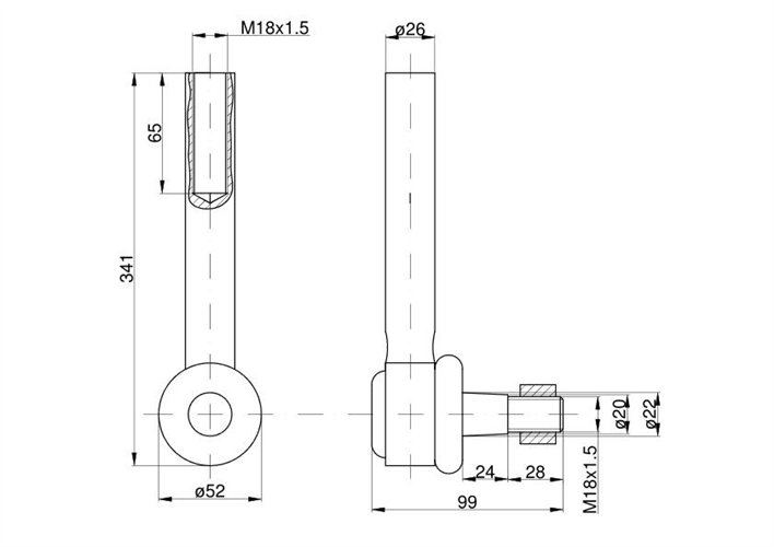 Przegub Carraro 8540 9540 10540 Forterra