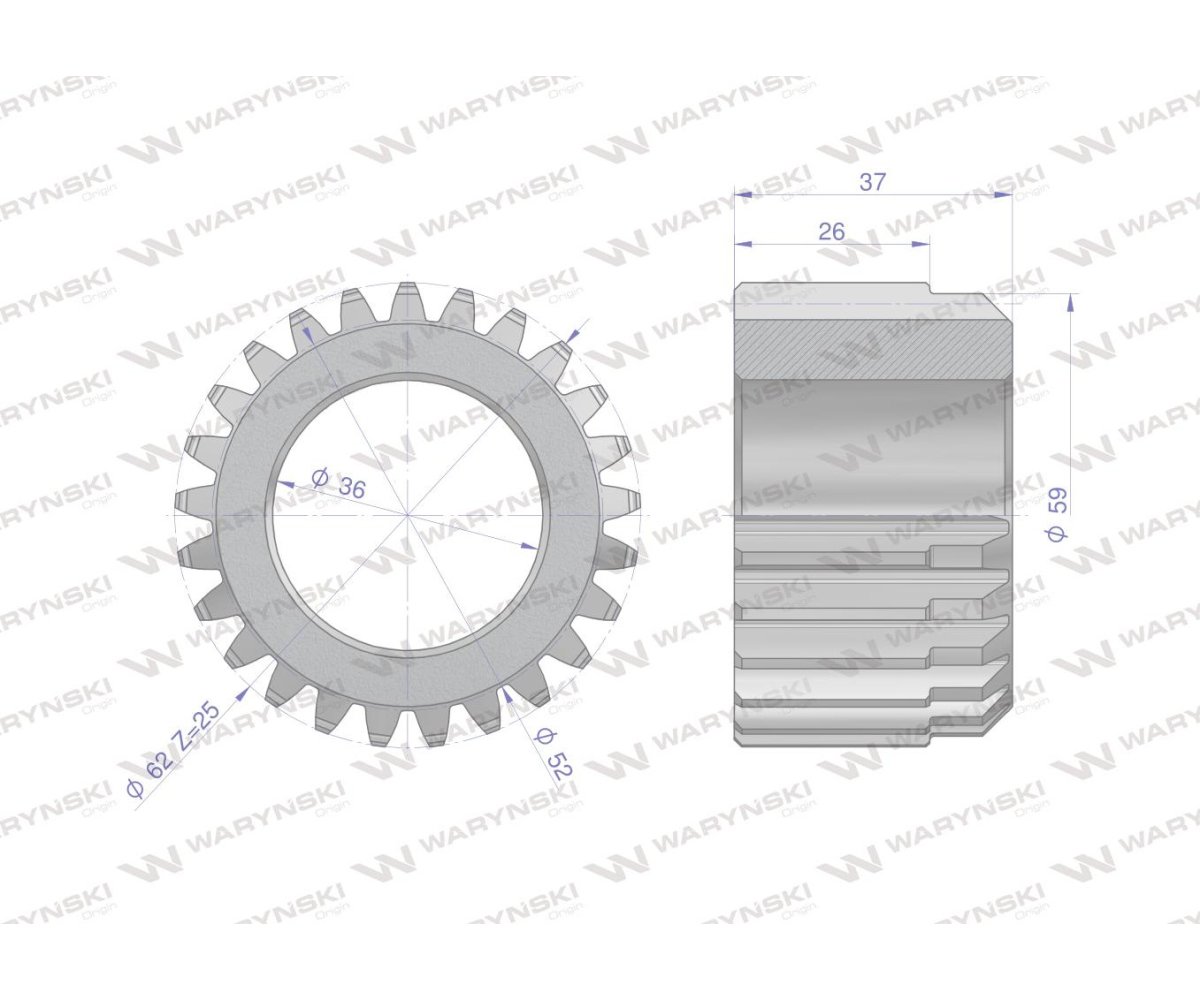 Koło centralne wzmacniacza momentu C-385 WARYŃSKI
