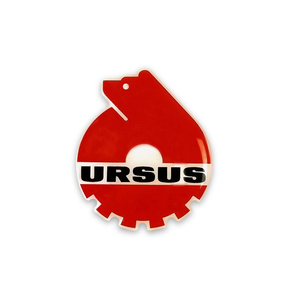 Emblemat. naklejka wypukła 3D-w3 ORYGINAŁ URSUS ( sprzedawane po 4 )