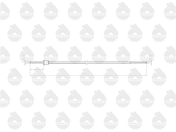Linka - wkład - Licznika MTG (motogodzin) L-625mm C-330 ORYGINAŁ URSUS