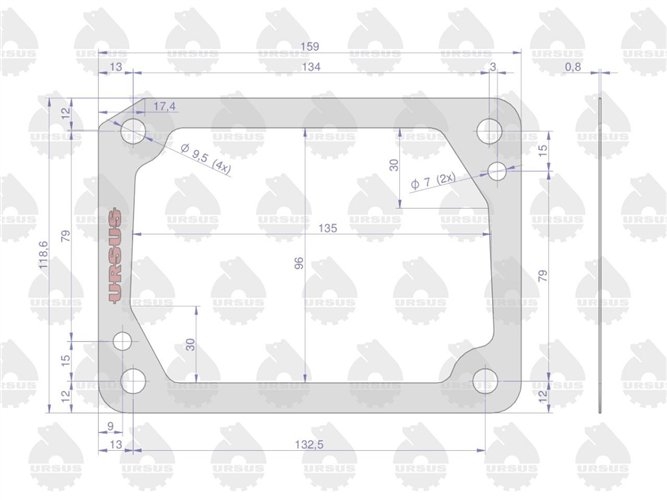 Komplet ( zestaw ) uszczelek skrzyni / mostu ZETOR ORYGINAŁ URSUS