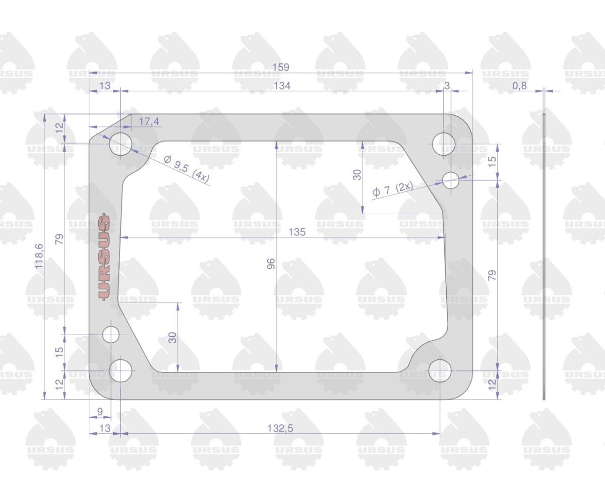 Komplet ( zestaw ) uszczelek skrzyni / mostu ZETOR ORYGINAŁ URSUS